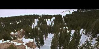 Meadowlark Ski Resort Aerial Video 3-14-15
