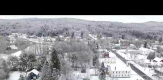 Beautiful town covered in snow MUST WATCH!!!!