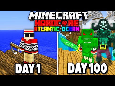 I Survived 100 Days in the Atlantic Ocean on Minecraft.. Here’s What Happened.. – Ocean